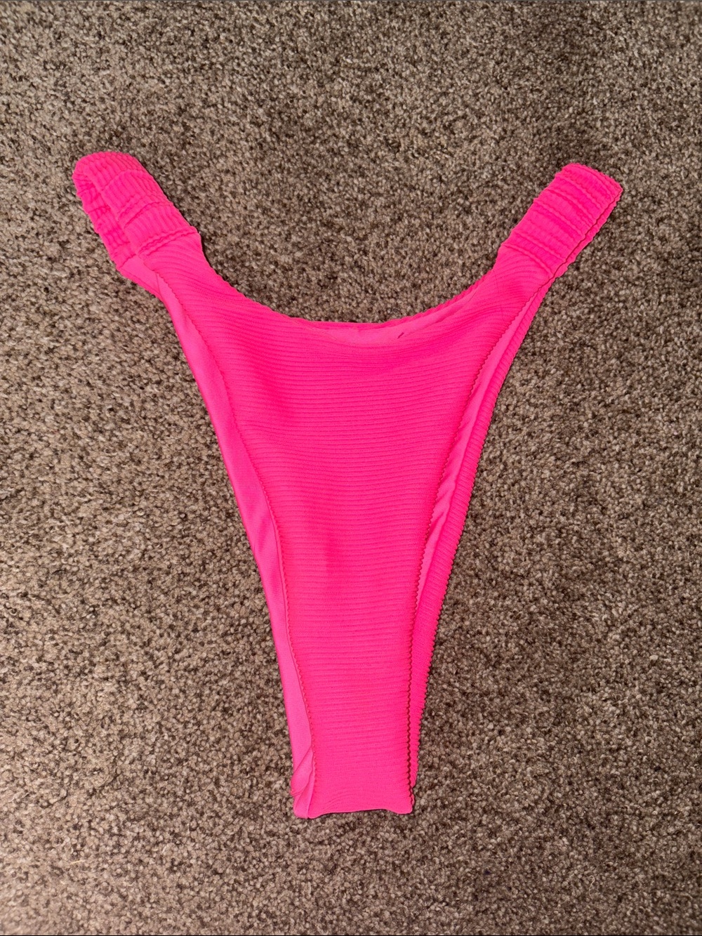 Never Worn Amazon Women's Bikini Bottom - Hot Pink Ribbed